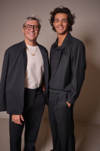 Thomas Ceccon at the Emporio Armani Spring 2025 Ready-to-Wear show