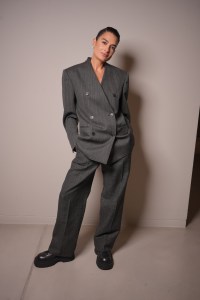 Natalia Bonifacci at the Emporio Armani Spring 2025 Ready-to-Wear show