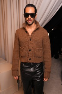 Mahmood at Ferragamo Spring 2025 Ready-to-Wear Show at Milan Fashion Week
