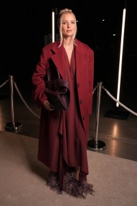 Leonie Hanne at Ferragamo Spring 2025 Ready-to-Wear Show at Milan Fashion Week