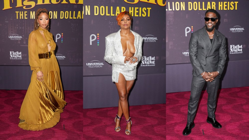 chloe bailey, sergio hudson, taraji p. henson, retrofete, kevin hart, louis vuitton, fight night: the million dollar heist, premiere, new york city.