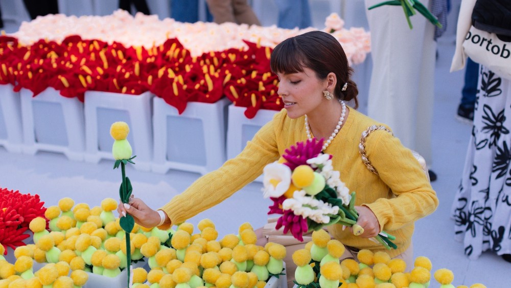 Inside Cj Hendry's "Flower Market" on Roosevelt Island.