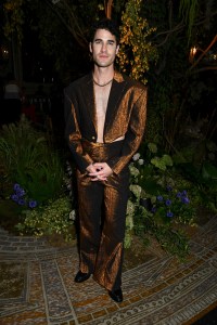 Darren Criss at the Christian Siriano Spring 2025 ready-to-wear show.