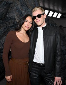 Tefi Pessoa and Davis Burleson at the Michael Kors Spring 2025 Ready-to-Wear show