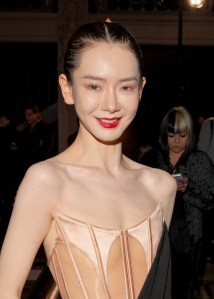 Qi Wei at Mugler RTW Spring 2025