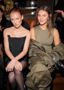 Meredith Duxbury and Stefanie Giesinger at Mugler RTW Spring 2025