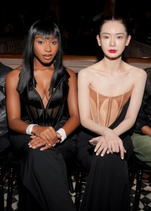 Normani and Qi Wei at Mugler RTW Spring 2025