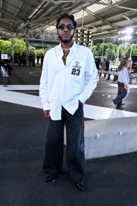 Leon Bridges  at the Off-White Spring 2025 Ready-to-Wear show