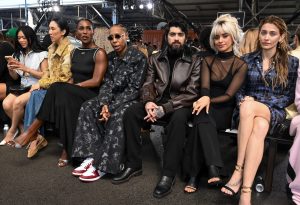 Eva Chen, Issa Rae, Lena Waithe, Zayn Malik, Camila Cabello and Paris Jackson at the Off-White Spring 2025 Ready-to-Wear show