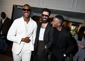Georges Coupet, Chris John Millington and Igee Okafor at the Todd Snyder Spring 2025 Ready-to-Wear show.