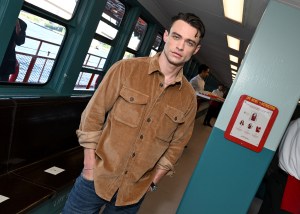 Thomas Doherty at the Tommy Hilfiger Spring 2025 Ready-to-Wear show.