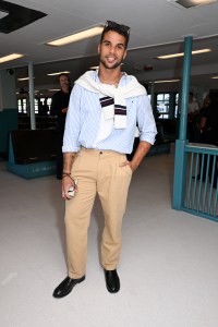 Mason Gooding at the Tommy Hilfiger Spring 2025 Ready-to-Wear show.