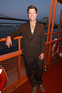 Colin Jost at the Tommy Hilfiger Spring 2025 Ready-to-Wear show.