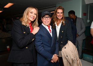 Dee Ocleppo Hilfiger, Tommy Hilfiger and Brooke Shields at the Tommy Hilfiger Spring 2025 Ready-to-Wear show.