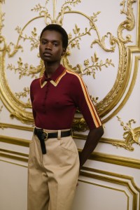 Backstage at Gabriela Hearst Spring 2025 Ready-to-Wear Collection at Paris Fashion Week