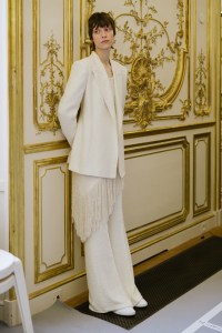 Backstage at Gabriela Hearst Spring 2025 Ready-to-Wear Collection at Paris Fashion Week