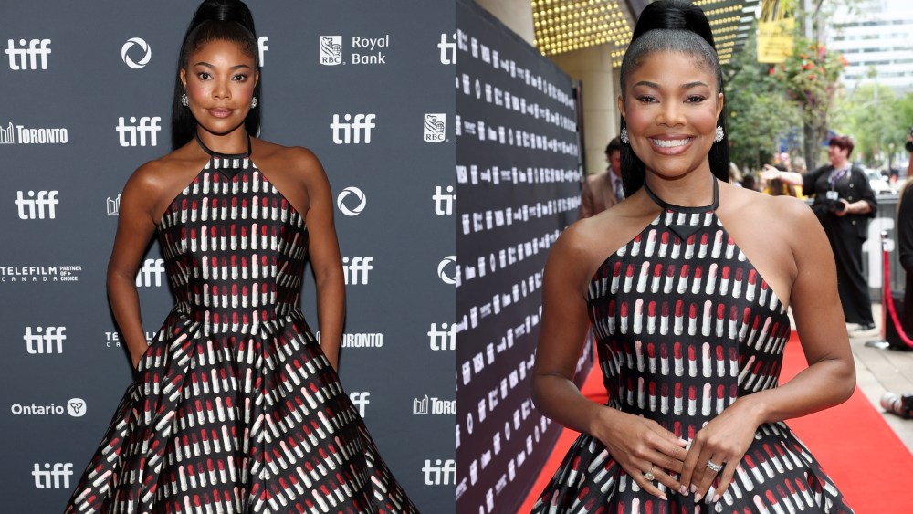 gabrielle union, riff raff, premiere red carpet, prada, toronto international film festival