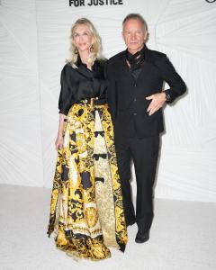 Trudie Styler, Sting at The Albies, Clooney Foundation for Justice - Arrivals on September 26, 2024 in New York, New York.