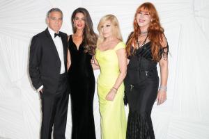 George Clooney, Amal Clooney, Donatella Versace, Charlotte Tilbury at The Albies, Clooney Foundation for Justice - Arrivals on September 26, 2024 in New York, New York.