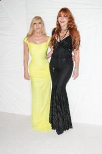 Donatella Versace, Charlotte Tilbury at The Albies, Clooney Foundation for Justice - Arrivals on September 26, 2024 in New York, New York.