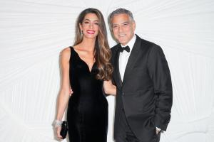 Amal Clooney, George Clooney at The Albies, Clooney Foundation for Justice - Arrivals on September 26, 2024 in New York, New York.