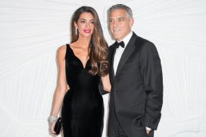 Amal Clooney, George Clooney at The Albies, Clooney Foundation for Justice - Arrivals on September 26, 2024 in New York, New York.
