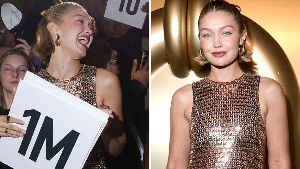 Gigi Hadid, Rabanne party, paris fashion week, most expensive dress in the world, gold dress