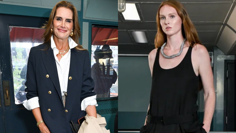 Brooke Shields daughter Grier Henchy runway modeling, Tommy Hilfiger, New York Fashion Week spring 2025 collection