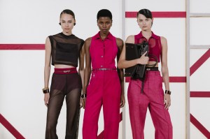 Backstage at Hermes Spring 2025 Ready-to-Wear Collection at Paris Fashion Week