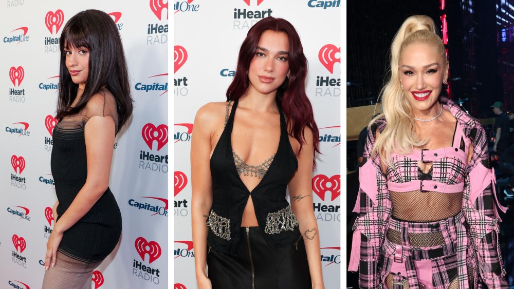 (L-R): Camila Cabello, Dua Lipa and Gwen Stefani at day 1 of the iHeartRadio Music Festival held at T-Mobile Arena on Sept. 20, 2024 in Las Vegas.