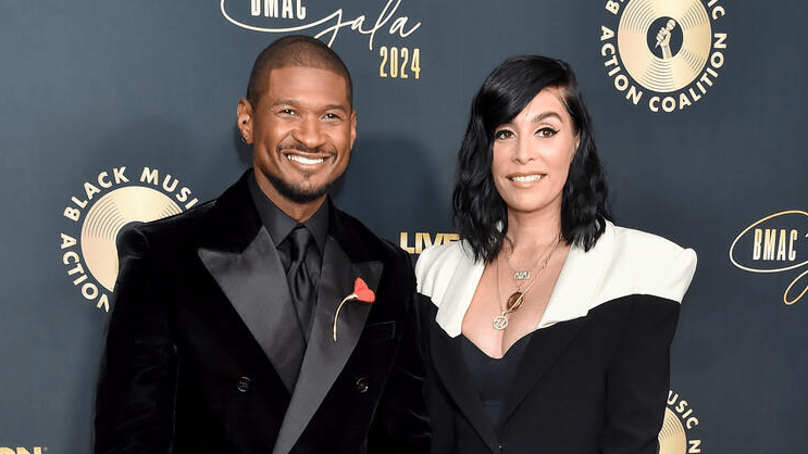 Usher and wife Jennifer Goicoechea attend the 2024 Black Music Action Coalition Gala at The Beverly Hilton on September 19 in Beverly Hills, California.