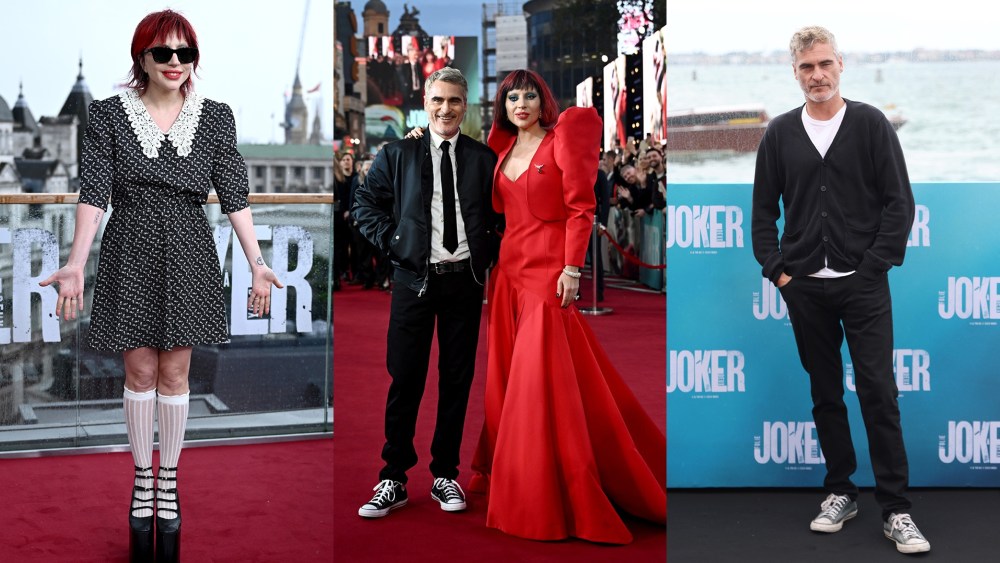 Joker: Folie à Deux, Lady Gaga, Joaquin Phoenix, premiere, London, red carpet, Venice Film Festival, photo call