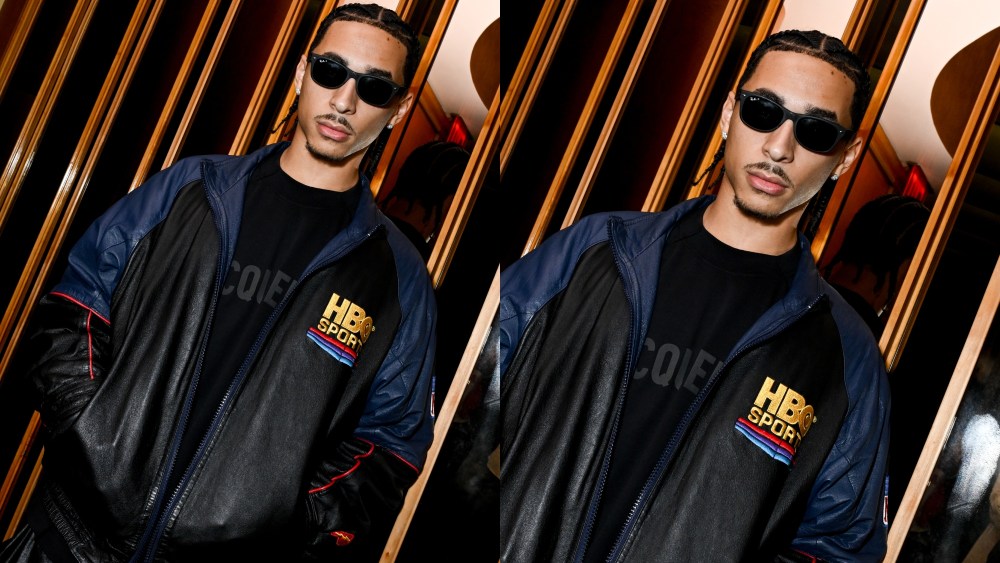 beyonce nephew julez smith, solange's son, hbo sports, jacket, vintage, new york fashion week, marc jacobs x highsnobiety