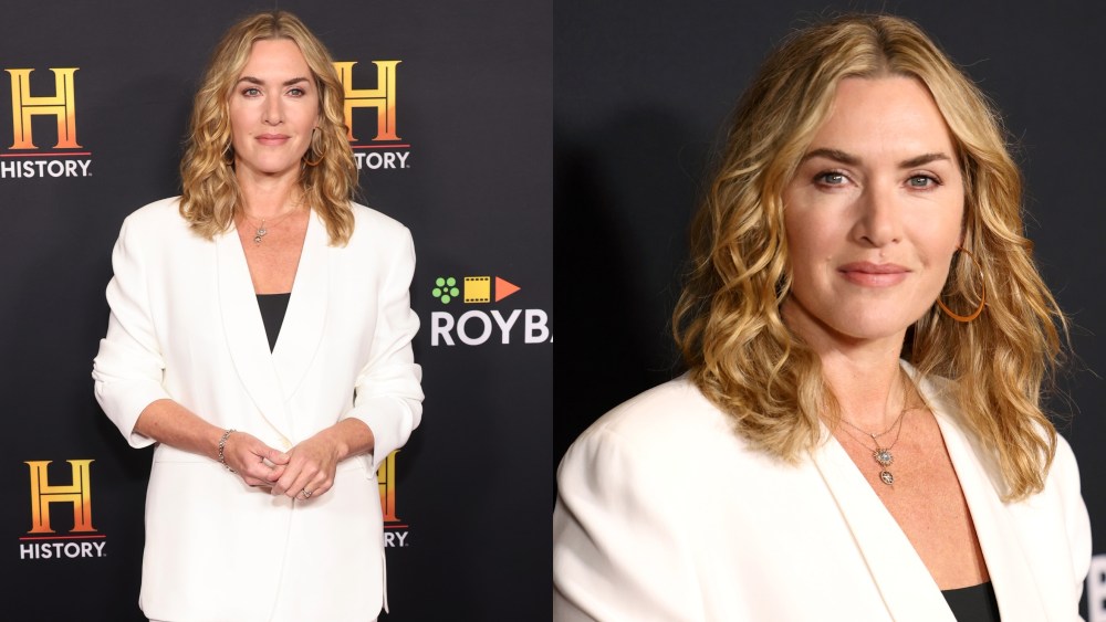 Kate Winslet, History Talks, red carpet, suit