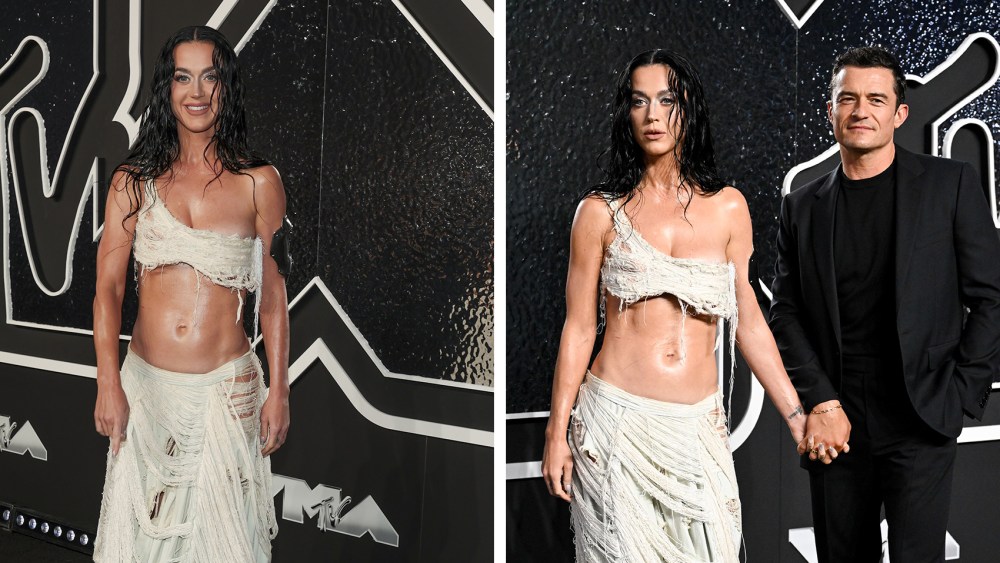 Katy Perry and Orlando Bloom at the 2024 MTV Video Music Awards held at UBS Arena on September 11, 2024 in in Elmont, New York.