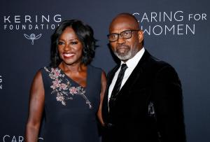 Julius Tennon and Viola Davis at Kering’s 3rd Annual Caring For Women Dinner held at The Pool on September 9, 2024 in New York City.