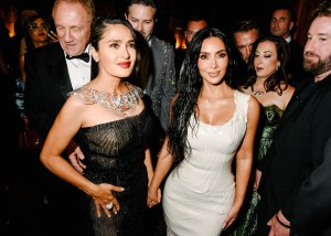 Salma Hayek and Kim Kardashian