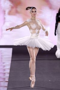 PARIS, FRANCE - SEPTEMBER 23: (EDITORIAL USE ONLY - For Non-Editorial use please seek approval from Fashion House) Victoria Dauberville walks the runway during "Le Défilé L'Oréal Paris – Walk Your Worth" Womenswear Spring-Summer 2025 show as part of Paris Fashion Week on September 23, 2024 in Paris, France. (Photo by Pascal Le Segretain/Getty Images)