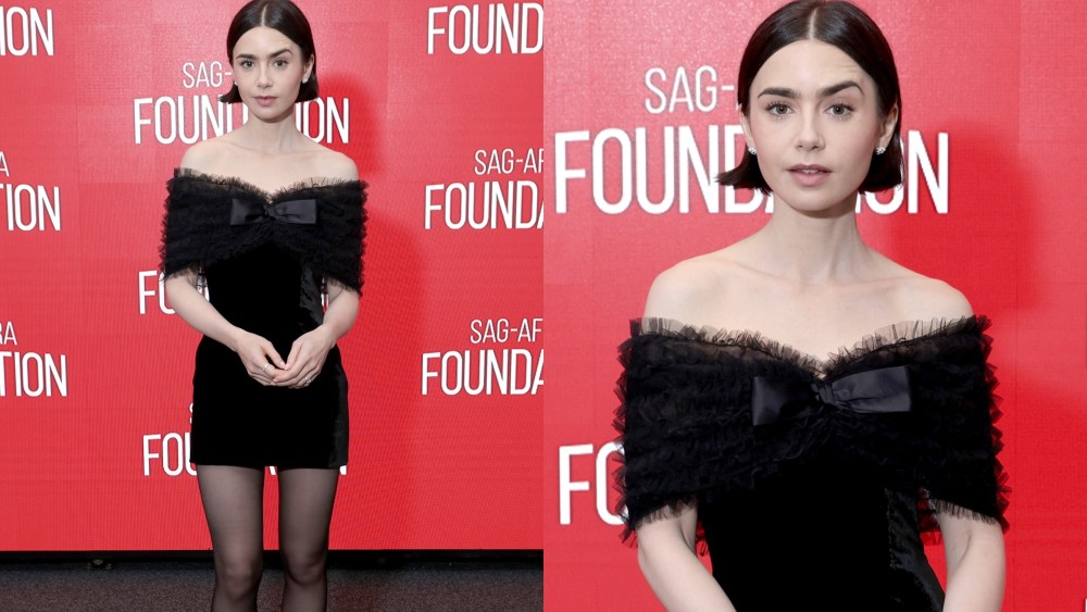 Lily Collins, Alessandra Rich, 'Emily in Paris,' SAG-AFTRA Foundation Conversation, New York City