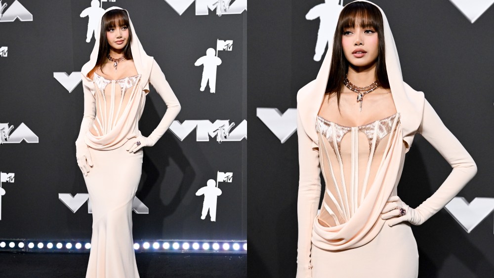 blackpink, lisa, mtv vmas red carpet 2024, mugler