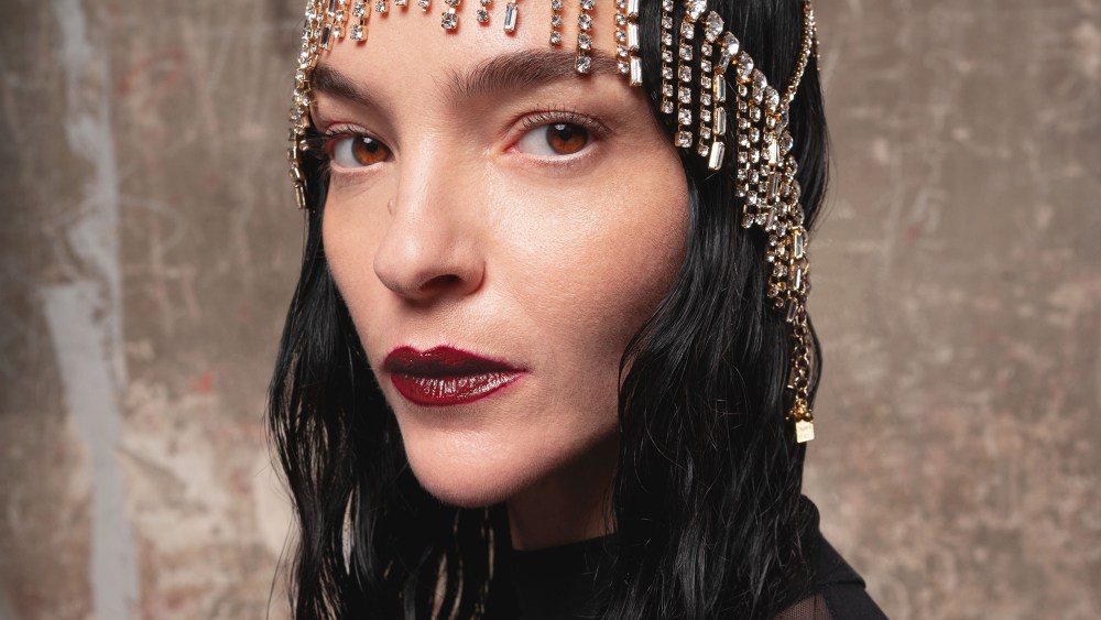 Mariacarla Boscono starring in the “LVR Digital Runway" show.
