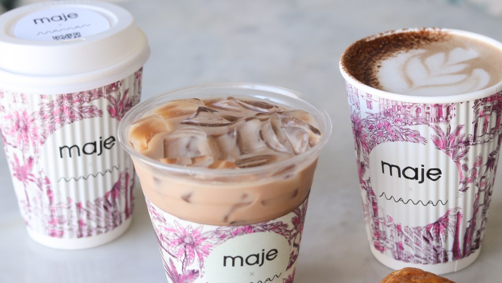 Maje and Maman have teamed up for lattes.