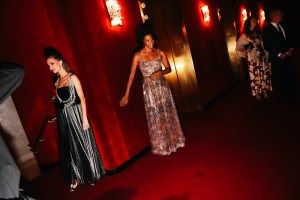 Georgina Chapman and Renée Elise Goldsberry
