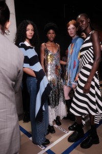 Backstage at Monse Spring 2025 Ready-to-Wear Collection
