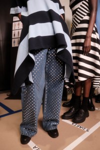 Backstage at Monse Spring 2025 Ready-to-Wear Collection