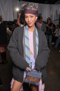 Molly Chiang at Moschino Spring 2025 Ready to Wear Fashion Show at Milan Fashion Week