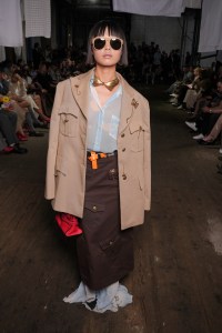 Lin Lin at Moschino Spring 2025 Ready to Wear Fashion Show at Milan Fashion Week