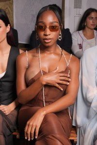 Normani at Moschino Spring 2025 Ready to Wear Fashion Show at Milan Fashion Week