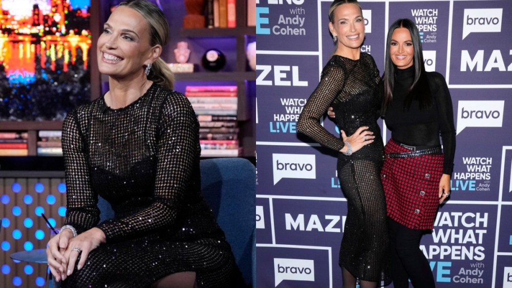 Molly Sims appeared on “Watch What Happens Live” in NYC with Lisa Barlow.