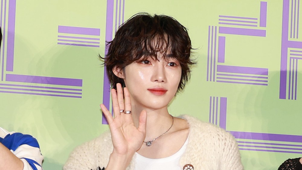 SEOUL, SOUTH KOREA - May 31: Q, New, Ju Haknyeon and Younghoon of The Boyz attend Korean Movie 'Wonderland' Premiere at Megabox COEX Mall in Kangnam-gu on May 31, 2024 in Seoul, South Korea. (Photo by The Chosunilbo JNS/Imazins via Getty Images)